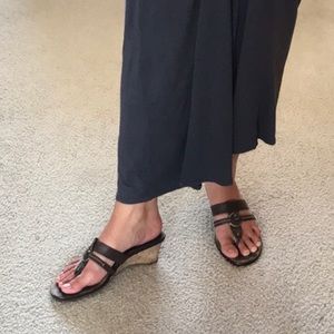 A2 by Aerosoles Brown Sandal Wedges